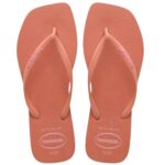 Havaianas Slim Square Logo Pop-Up Pink Clay