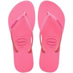 Havaianas Slim Glitter Neon Macaron Pink