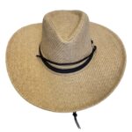 Beach Hat With Black Band & String (58) - 02
