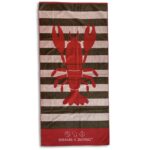 Threads 4 Thoughts Red & Brown Beach Towel