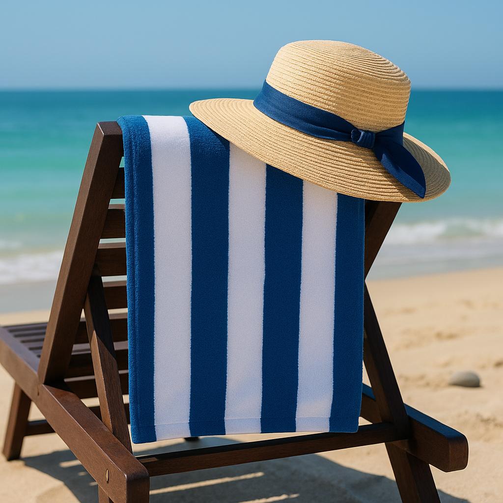 Cannon Tailored Beach Towel 91x180cm Vertical Stripes
