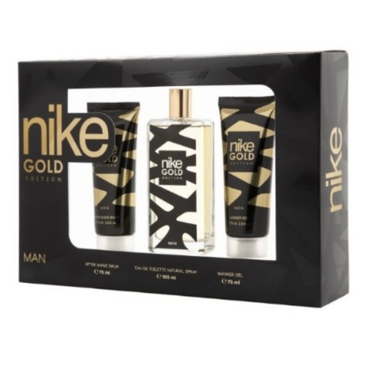 Nike Gold Edition Man Gift Set (Eau De Toilette 100ml + After Shave + Shower Gel)