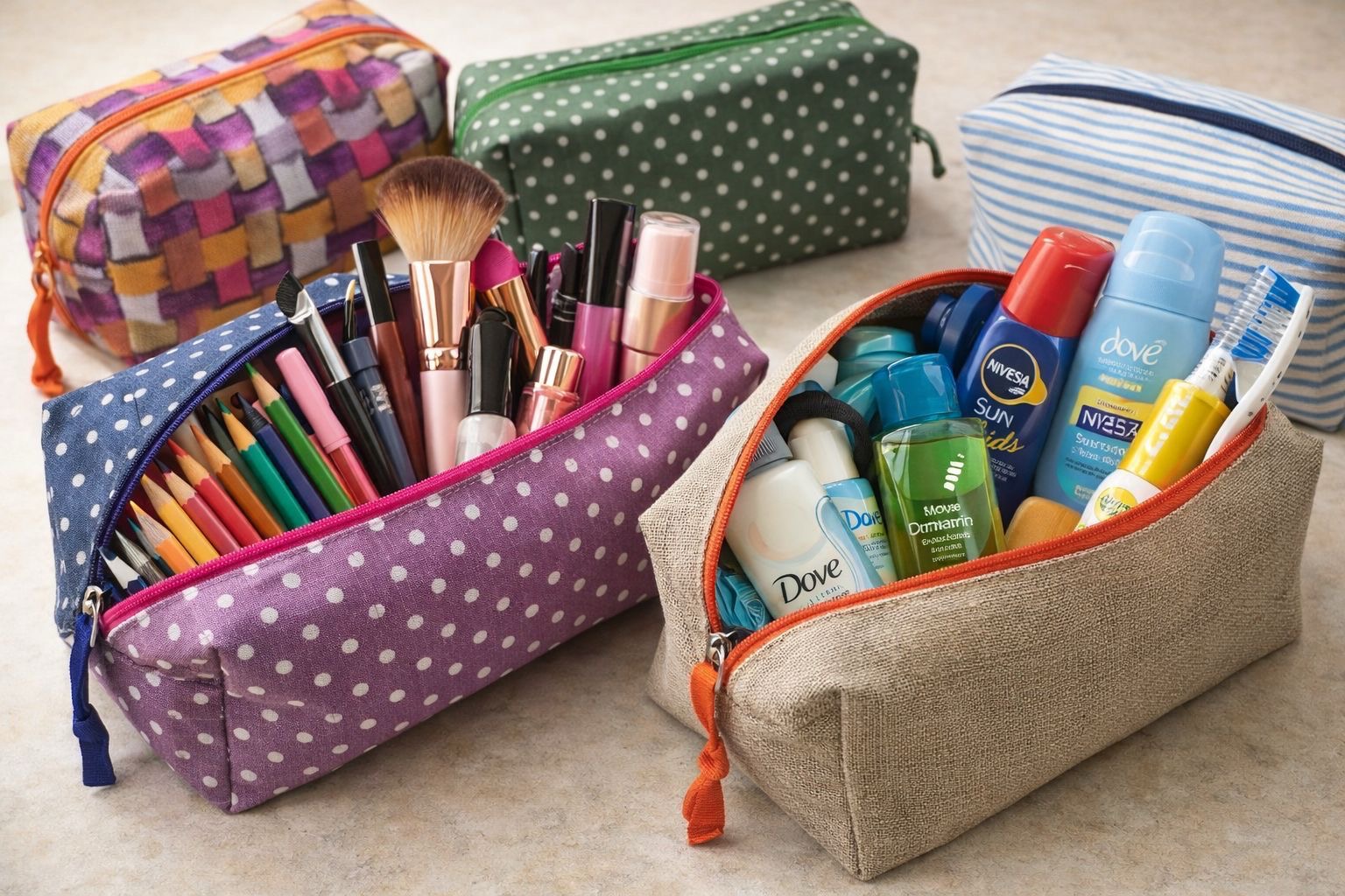 Makeup Pouch - Various Designs & Colors