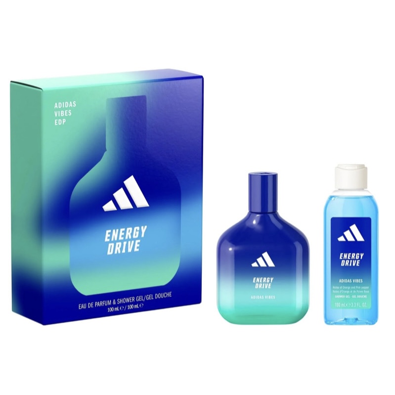 Adidas Vibes Energy Drive Gift Set (Eau De Parfum 100ml + Shower Gel)