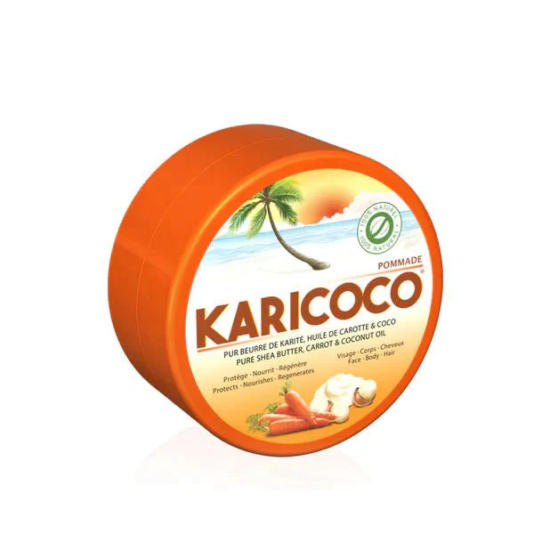 Karicoco Pommade Pure Shea Butter, Carrot & Coconut Oil (Face, Body & Hair)