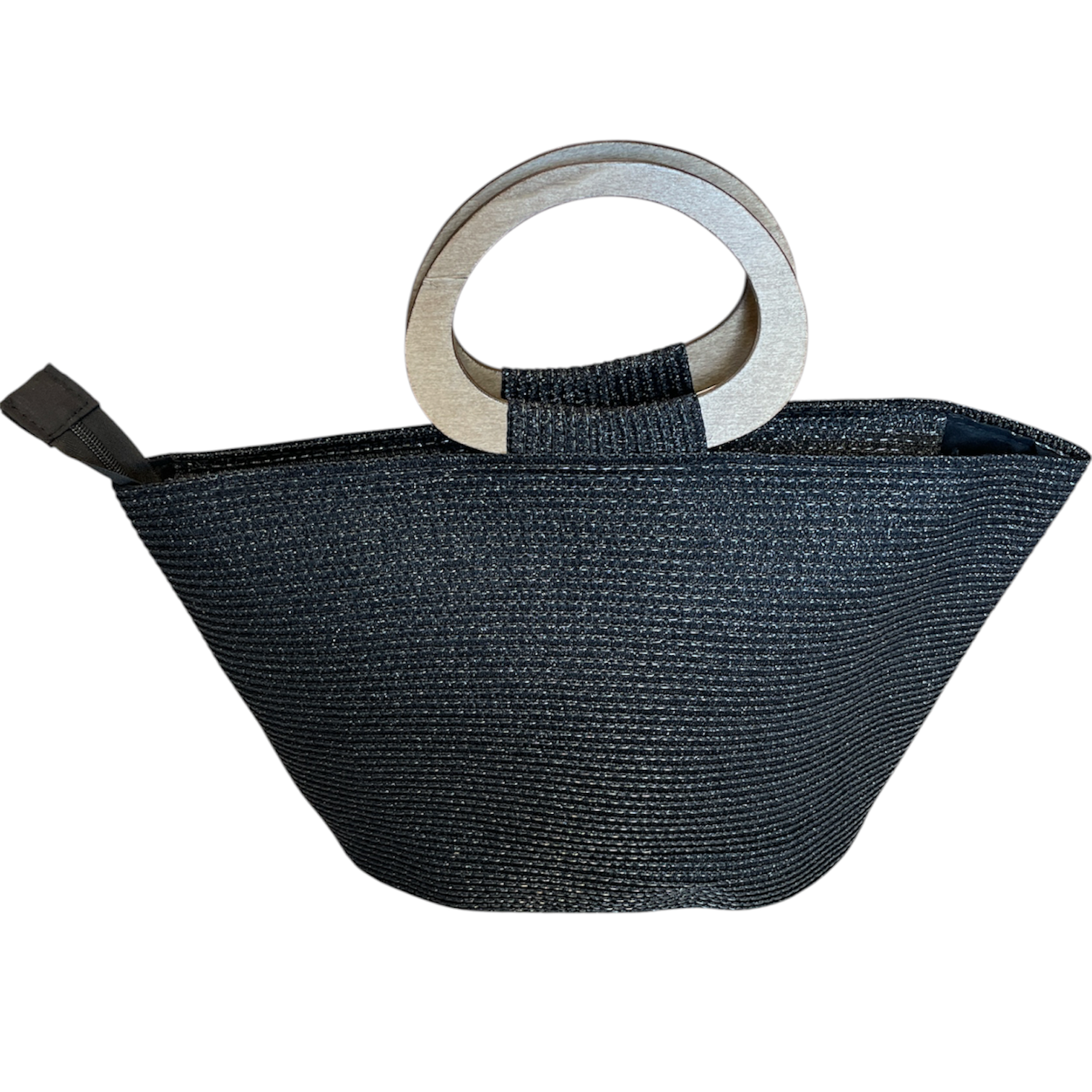 Shiny Black Beach Bag