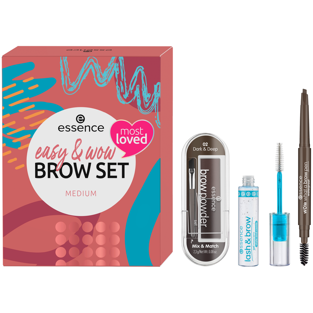 Essence Easy & Wow Brow Set - Medium