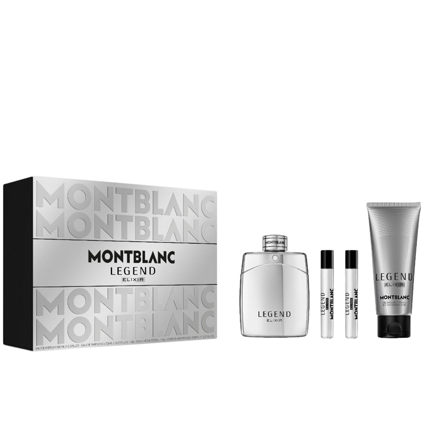 Mont Blanc Legend Elixir Gift Set (Parfum 100ml + 2x7.5ml + Shower Gel)