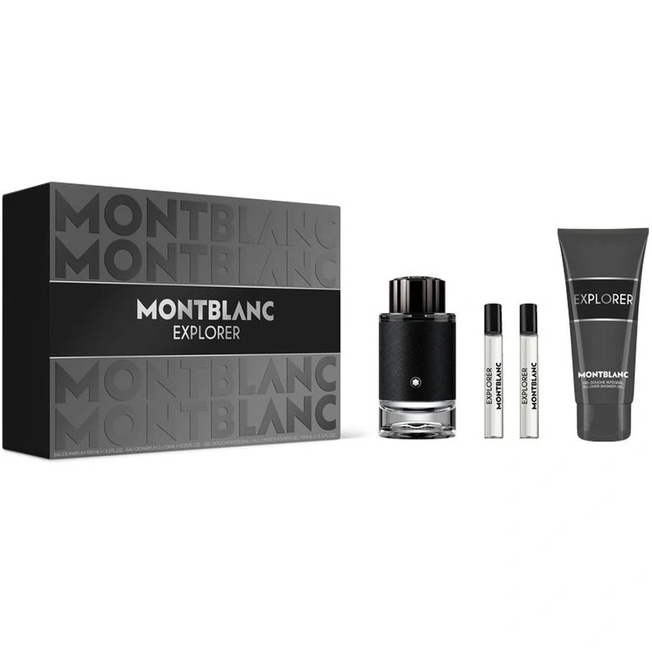 Mont Blanc Explorer Gift Set (Eau De Parfum 100ml + 2x7.5ml + Shower Gel)