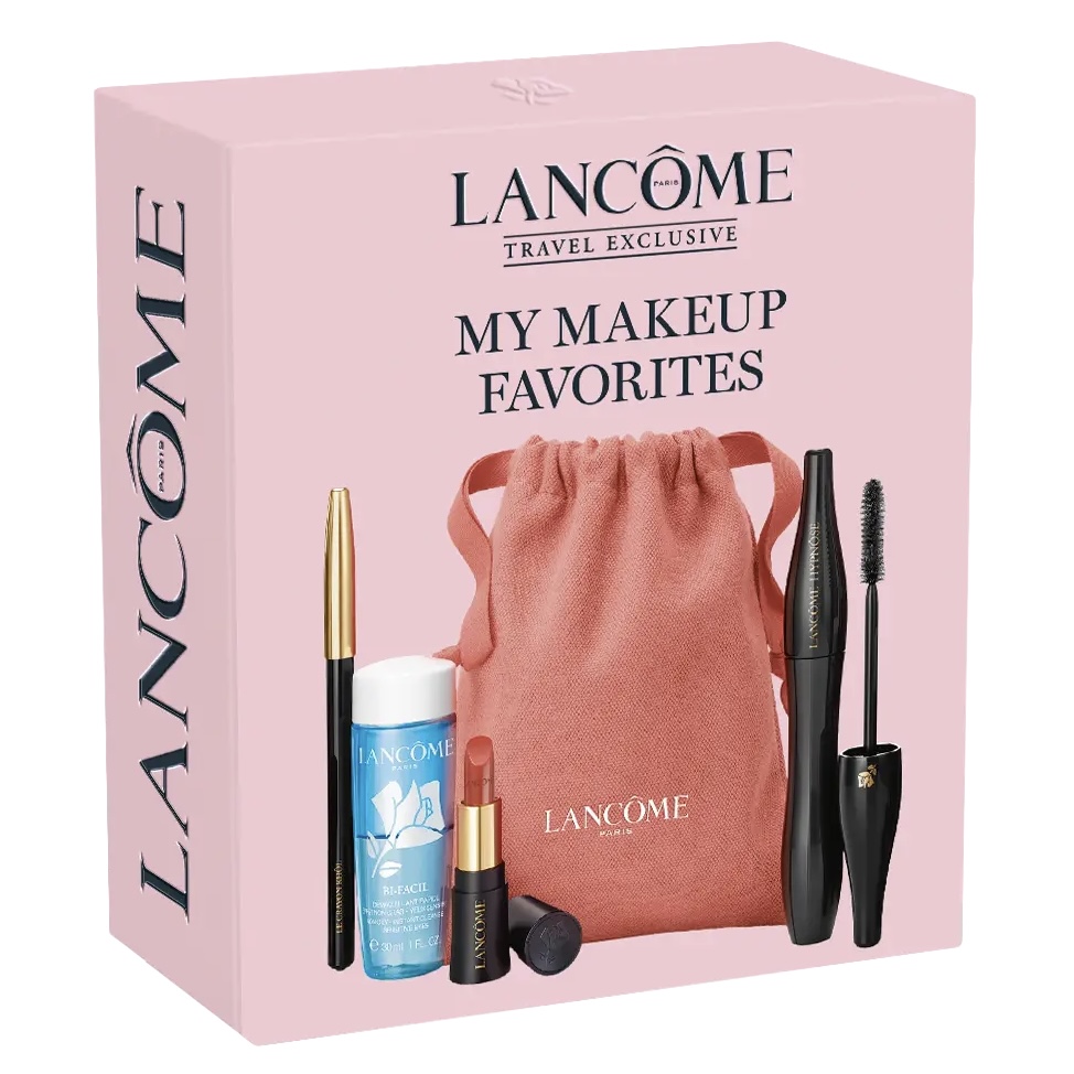 Lancome My Makeup Favorites (Hypnose Mascara + L'absolu Rouge Cream 274 + Bi-facil + Crayon Khol Noir)