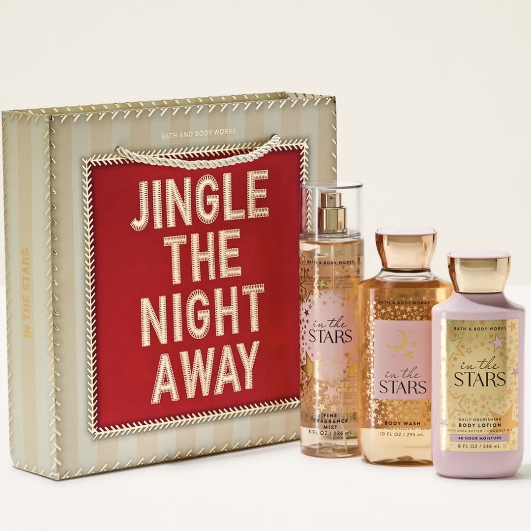 Bath And Body Works In The Stars Jingle The Night Away Gift Set (Body Mist & Lotion + Shower Gel)