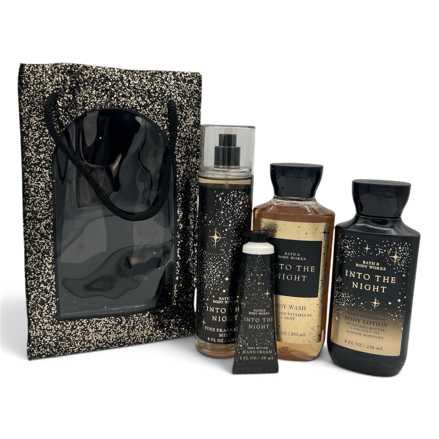 Bath And Body Works Into The Night Gift Set (Body Mist & Lotion + Shower Gel + Hand Cream)